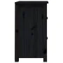 Mesita de noche madera maciza de pino negro 40x35x61,5 cm de vidaXL, Mesitas de noche - Ref: Foro24-820954, Precio: 49,21 €, ...