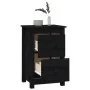 Mesita de noche madera maciza de pino negro 40x35x61,5 cm de vidaXL, Mesitas de noche - Ref: Foro24-820954, Precio: 49,21 €, ...