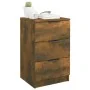 Mesita de noche color roble ahumado 40x36x65 cm de vidaXL, Mesitas de noche - Ref: Foro24-817051, Precio: 44,90 €, Descuento: %