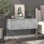 Mesitas de noche de pared 2 uds color gris hormigón de vidaXL, Mesitas de noche - Ref: Foro24-810944, Precio: 73,23 €, Descue...