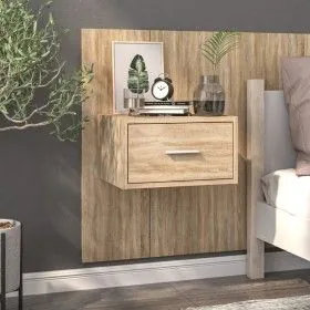 Mesita de noche de pared roble Sonoma de vidaXL, Mesitas de noche - Ref: Foro24-810977, Precio: 39,68 €, Descuento: %
