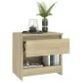 Nachttisch aus Eichenfarbenem Sperrholz 40x30x39cm von vidaXL, Nachttische - Ref: Foro24-803449, Preis: 33,89 €, Rabatt: %