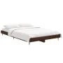 Estructura de cama madera contrachapada marrón roble 120x190 cm de vidaXL, Camas y somieres - Ref: Foro24-832196, Precio: 98,...