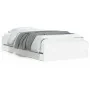 Cama con cajones madera de ingeniería blanca 90x200 cm de , Camas y somieres - Ref: Foro24-3207294, Precio: 132,94 €, Descuen...