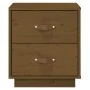Mesita de noche madera maciza de pino marrón miel 40x34x45 cm de vidaXL, Mesitas de noche - Ref: Foro24-818331, Precio: 66,16...