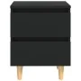 Bedside tables 2 units with black pine wood legs 40x35x50 cm by vidaXL, Nightstands - Ref: Foro24-805854, Price: 66,54 €, Dis...