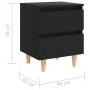 Bedside tables 2 units with black pine wood legs 40x35x50 cm by vidaXL, Nightstands - Ref: Foro24-805854, Price: 66,54 €, Dis...