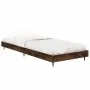 Smoke oak plywood bed frame 75x190 cm by vidaXL, Beds and slatted bases - Ref: Foro24-832210, Price: 63,20 €, Discount: %