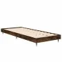 Smoke oak plywood bed frame 75x190 cm by vidaXL, Beds and slatted bases - Ref: Foro24-832210, Price: 63,20 €, Discount: %