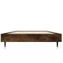 Smoke oak plywood bed frame 75x190 cm by vidaXL, Beds and slatted bases - Ref: Foro24-832210, Price: 63,20 €, Discount: %