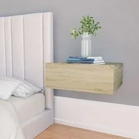 Schwebende Nachttische 2 Stk. Eichenfurnier 40x30x15cm von vidaXL, Nachttische - Ref: Foro24-800313, Preis: 38,04 €, Rabatt: %