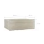 Mesitas de noche flotantes 2 uds contrachapada roble 40x30x15cm de vidaXL, Mesitas de noche - Ref: Foro24-800313, Precio: 38,...