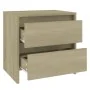 Nightstands 2 pcs engineered wood Sonoma oak by vidaXL, Nightstands - Ref: Foro24-809852, Price: 79,21 €, Discount: %