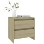 Nightstands 2 pcs engineered wood Sonoma oak by vidaXL, Nightstands - Ref: Foro24-809852, Price: 79,21 €, Discount: %