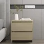 Mesitas de noche 2 uds madera ingeniería roble Sonoma de vidaXL, Mesitas de noche - Ref: Foro24-809852, Precio: 79,21 €, Desc...