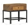 Mesita de noche de madera maciza reciclada 40x35x40 cm de vidaXL, Mesitas de noche - Ref: Foro24-282890, Precio: 92,47 €, Des...