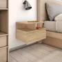 Mesita de noche flotante 2 uds madera roble Sonoma 40x31x27 cm de vidaXL, Mesitas de noche - Ref: Foro24-800412, Precio: 53,5...