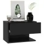 Mesitas de noche de pared 2 unidades negras de vidaXL, Mesitas de noche - Ref: Foro24-810956, Precio: 52,08 €, Descuento: %