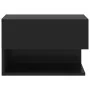 Mesitas de noche de pared 2 unidades negras de vidaXL, Mesitas de noche - Ref: Foro24-810956, Precio: 52,08 €, Descuento: %