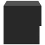 Mesitas de noche de pared 2 unidades negras de vidaXL, Mesitas de noche - Ref: Foro24-810956, Precio: 52,08 €, Descuento: %
