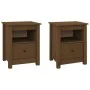 Bedside tables 2 pcs honey brown pine wood 40x35x49 cm by vidaXL, Nightstands - Ref: Foro24-813716, Price: 70,72 €, Discount: %