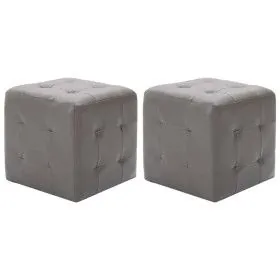 Nightstands 2 units gray synthetic leather 30x30x30 cm by vidaXL, Nightstands - Ref: Foro24-249013, Price: 81,95 €, Discount: %
