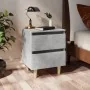 Bedside tables with legs 2 pcs gray pine wood 40x35x50 cm by vidaXL, Nightstands - Ref: Foro24-805860, Price: 72,70 €, Discou...