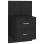 Mesita de noche de pared negra de vidaXL, Mesitas de noche - Ref: Foro24-810991, Precio: 52,62 €, Descuento: %