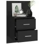 Mesita de noche de pared negra de vidaXL, Mesitas de noche - Ref: Foro24-810991, Precio: 52,62 €, Descuento: %