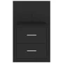Mesita de noche de pared negra de vidaXL, Mesitas de noche - Ref: Foro24-810991, Precio: 52,62 €, Descuento: %