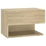 Mesita de noche de pared roble Sonoma de vidaXL, Mesitas de noche - Ref: Foro24-810959, Precio: 37,86 €, Descuento: %