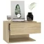 Mesita de noche de pared roble Sonoma de vidaXL, Mesitas de noche - Ref: Foro24-810959, Precio: 37,86 €, Descuento: %