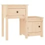 Mesita de noche madera maciza de pino 79,5x38x65,5 cm de vidaXL, Mesitas de noche - Ref: Foro24-814539, Precio: 55,18 €, Desc...