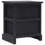 Mesita de noche madera de Paulownia negro 38x28x45 cm de vidaXL, Mesitas de noche - Ref: Foro24-284058, Precio: 43,50 €, Desc...