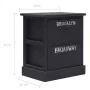 Mesita de noche madera de Paulownia negro 38x28x45 cm de vidaXL, Mesitas de noche - Ref: Foro24-284058, Precio: 43,50 €, Desc...