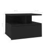 Mesitas de noche flotantes 2 uds madera negra 40x31x27 cm de vidaXL, Mesitas de noche - Ref: Foro24-800408, Precio: 72,19 €, ...
