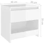 Nachttisch aus glänzend weißem Sperrholz, 40 x 30 x 39 cm von vidaXL, Nachttische - Ref: Foro24-803455, Preis: 36,66 €, Rabat...