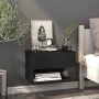 Mesita de noche de pared negra de vidaXL, Mesitas de noche - Ref: Foro24-810955, Precio: 39,16 €, Descuento: %