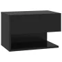 Mesita de noche de pared negra de vidaXL, Mesitas de noche - Ref: Foro24-810955, Precio: 39,16 €, Descuento: %