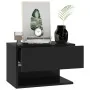 Mesita de noche de pared negra de vidaXL, Mesitas de noche - Ref: Foro24-810955, Precio: 39,16 €, Descuento: %