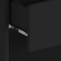 Mesita de noche de pared negra de vidaXL, Mesitas de noche - Ref: Foro24-810955, Precio: 39,16 €, Descuento: %