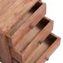 Mesita de noche 3 cajones madera maciza reciclada 35x25x35 cm de vidaXL, Mesitas de noche - Ref: Foro24-283938, Precio: 70,91...