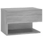 Mesita de noche de pared gris Sonoma de vidaXL, Mesitas de noche - Ref: Foro24-816948, Precio: 38,25 €, Descuento: %