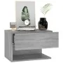 Mesita de noche de pared gris Sonoma de vidaXL, Mesitas de noche - Ref: Foro24-816948, Precio: 38,25 €, Descuento: %
