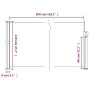 Toldo lateral retráctil azul 120x300 cm de , Sombrillas - Ref: Foro24-4004281, Precio: 88,41 €, Descuento: %