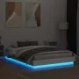 Estructura de cama con luces LED blanco 120x200 cm de , Camas y somieres - Ref: Foro24-3209800, Precio: 159,43 €, Descuento: %