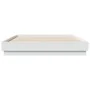 Estructura de cama con luces LED blanco 120x200 cm de , Camas y somieres - Ref: Foro24-3209800, Precio: 159,43 €, Descuento: %