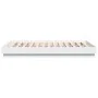 Estructura de cama con luces LED blanco 120x200 cm de , Camas y somieres - Ref: Foro24-3209800, Precio: 159,43 €, Descuento: %