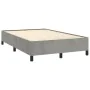 Estructura de cama terciopelo gris claro 120x190 cm de , Camas y somieres - Ref: Foro24-379528, Precio: 98,43 €, Descuento: %