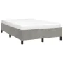 Estructura de cama terciopelo gris claro 120x190 cm de , Camas y somieres - Ref: Foro24-379528, Precio: 98,43 €, Descuento: %